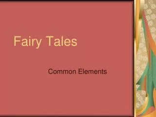 Fairy Tales