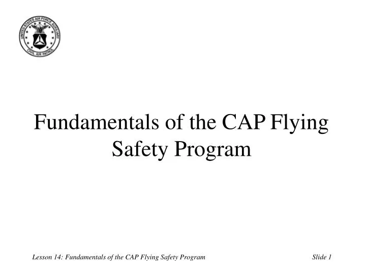 fundamentals of the cap flying safety program