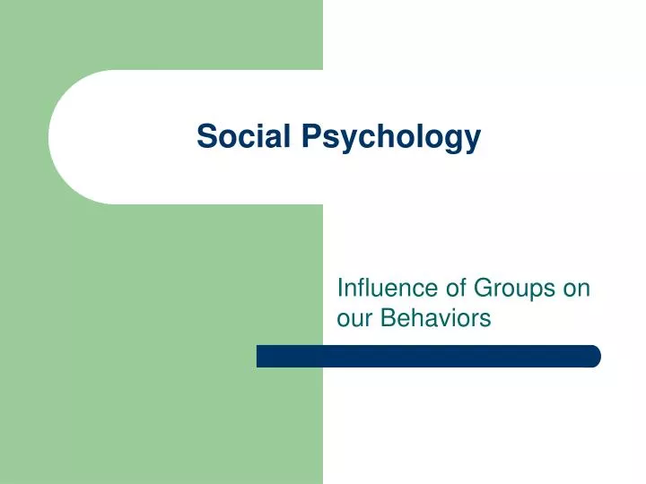 social psychology