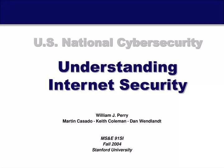 u s national cybersecurity understanding internet security