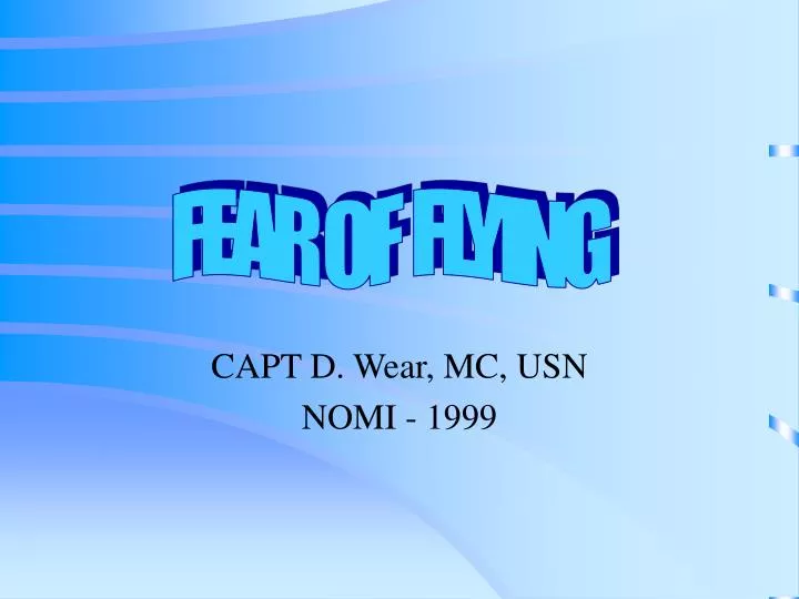 capt d wear mc usn nomi 1999