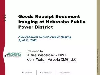 Goods Receipt Document Imaging at Nebraska Public Power District
