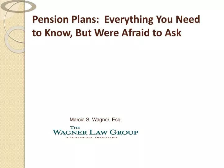 pension plans everything you need to know but were afraid to ask
