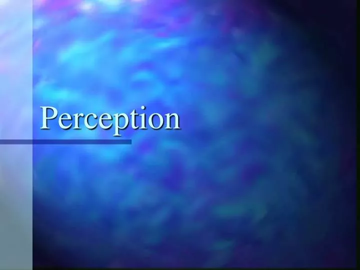 perception