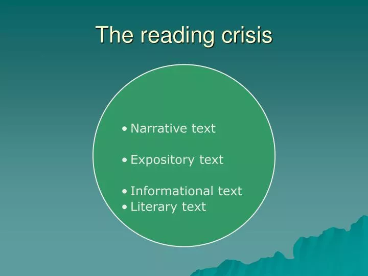 the reading crisis