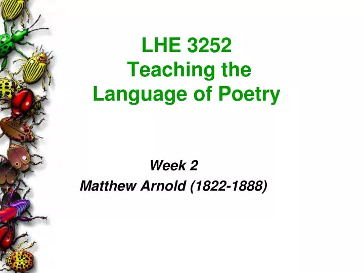 lhe 3252 teaching the language of poetry