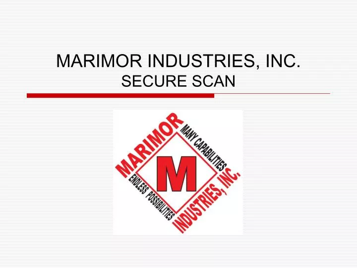 marimor industries inc secure scan