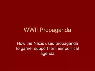 WWII Propaganda