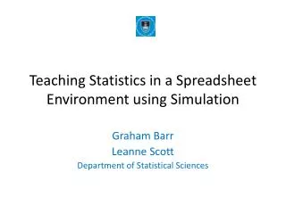 Teaching Statistics in a Spreadsheet Environment using Simulation