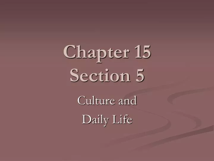 chapter 15 section 5