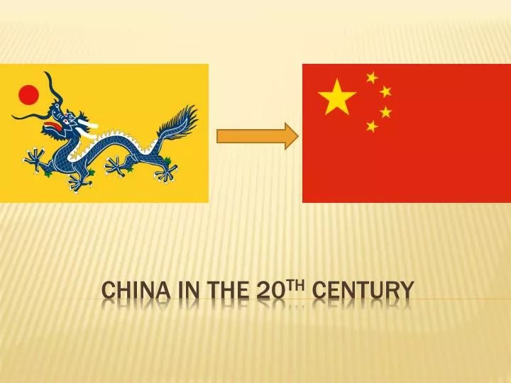 china in the 20 th century