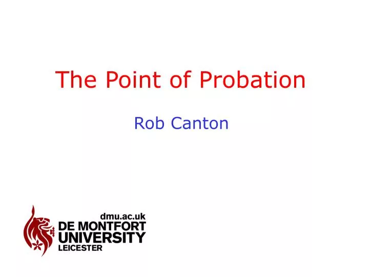 the point of probation