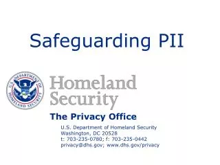 Safeguarding PII