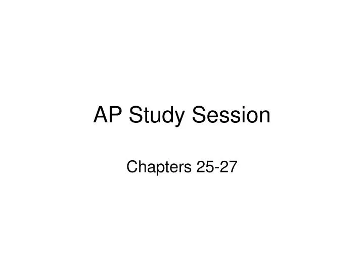 ap study session