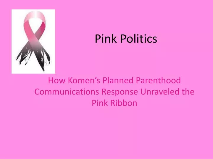 pink politics