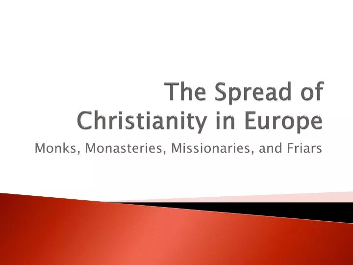 the spread of christianity in europe