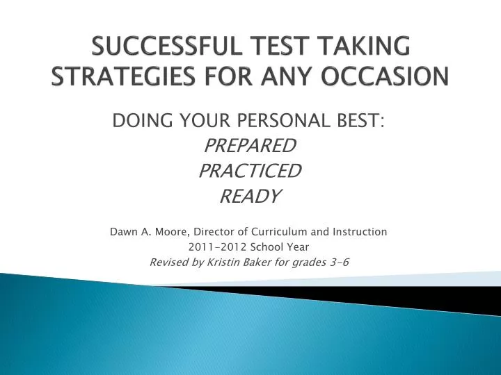 successful test taking strategies for any occasion