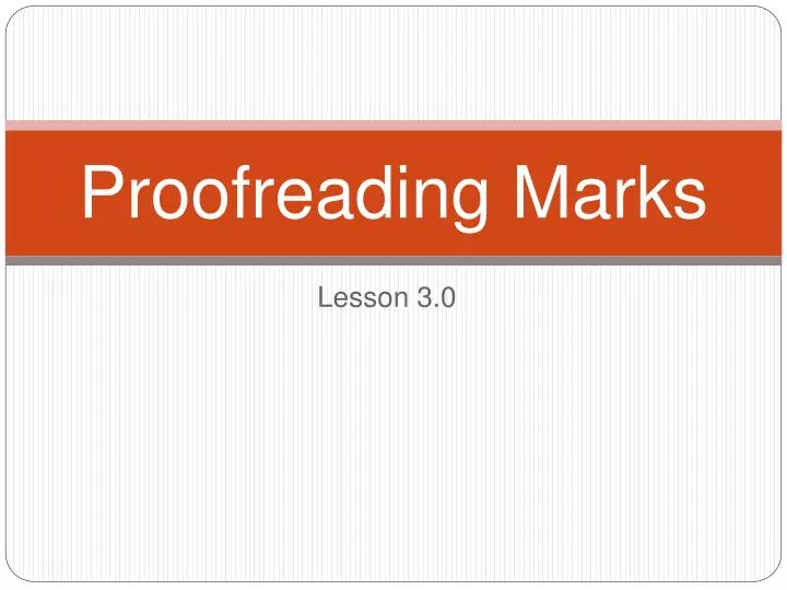 proofreading marks