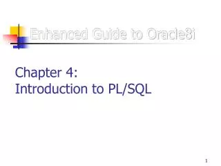 Enhanced Guide to Oracle8i