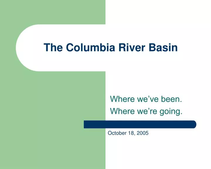 the columbia river basin