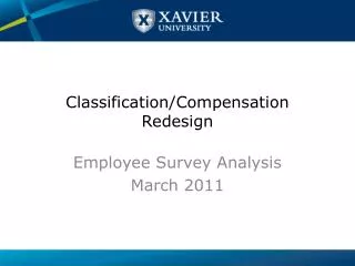 Classification/Compensation Redesign