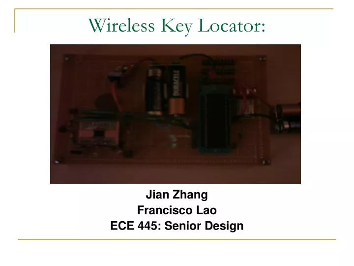 wireless key locator