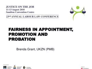 FAIRNESS IN APPOINTMENT, PROMOTION AND PROBATION