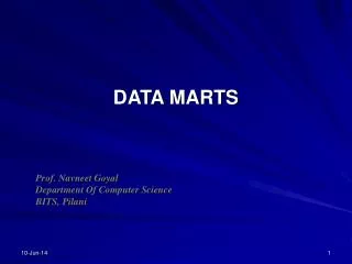 DATA MARTS
