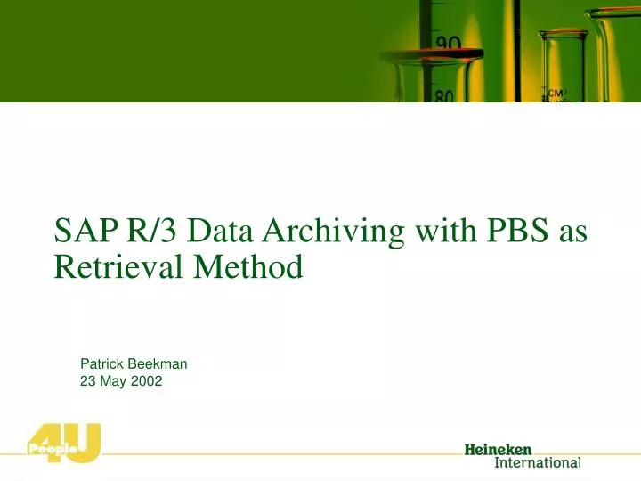 sap r 3 data archiving with pbs as retrieval method