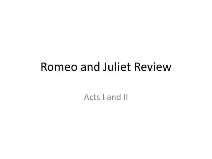 Romeo2 vs Juliet's review 