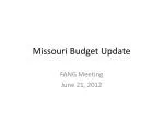 Missouri Budget Update - slide 1