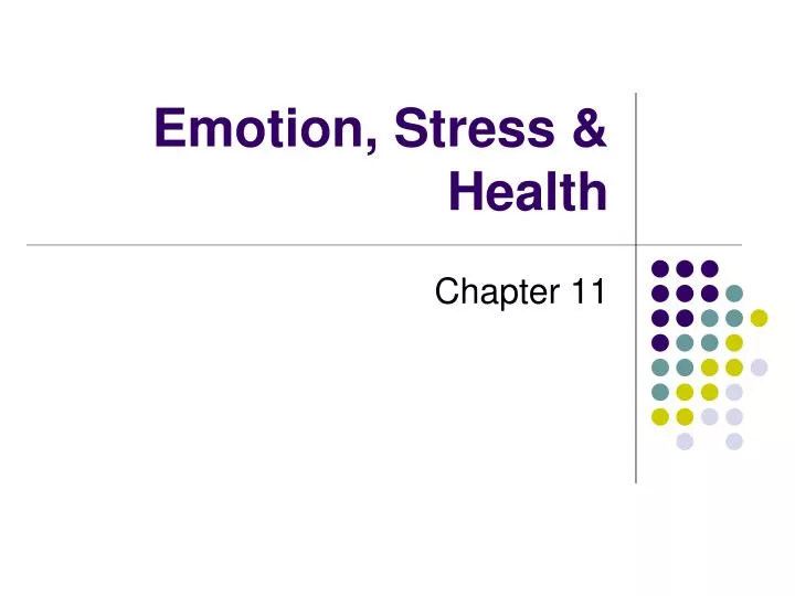 emotion stress health