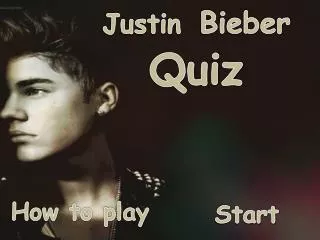 Justin Bieber Quiz