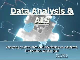 Data Analysis &amp; AIS