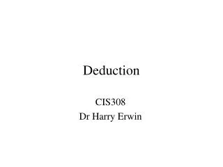Deduction