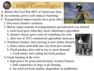 XXX. Rural Communities
