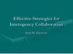 Effective Strategies for Interagency Collaboration - slide 1