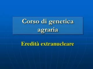 Eredità extranucleare