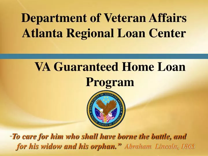 va guaranteed home loan program
