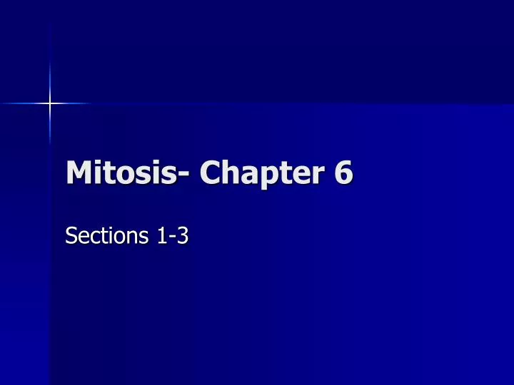 mitosis chapter 6