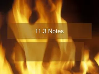 11.3 Notes