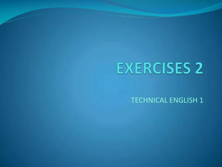 exercises 2