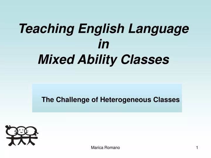 teaching english language in mixed ability classes