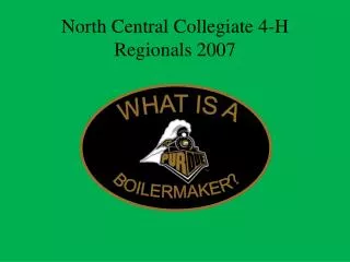 North Central Collegiate 4-H Regionals 2007