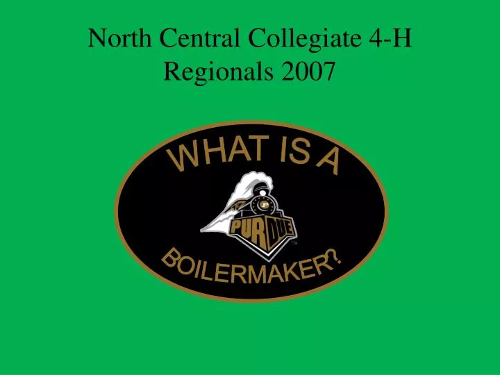 north central collegiate 4 h regionals 2007