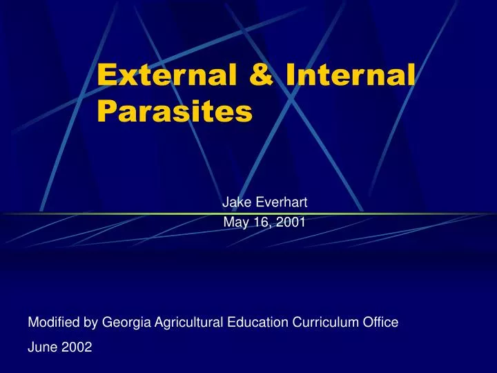 external internal parasites