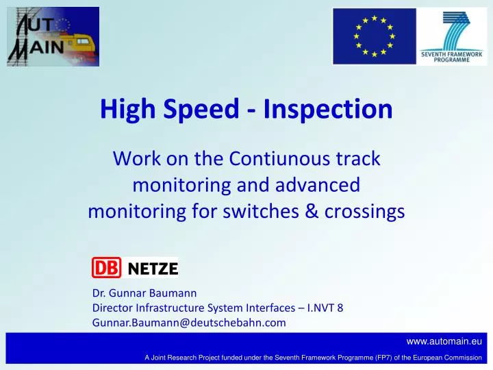 high speed inspection