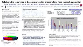 Collaborating to develop a disease prevention program for a hard-to-reach population
