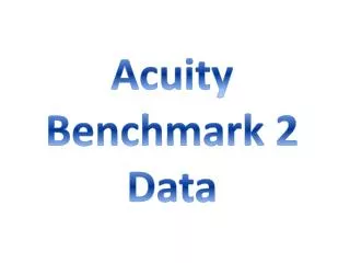 Acuity Benchmark 2 Data