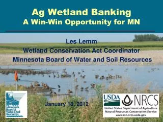 Ag Wetland Banking A Win-Win Opportunity for MN
